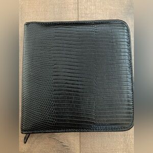 🖤Lovely RAIKA Black Pebbled Leather CD/DVD Holder w/Box